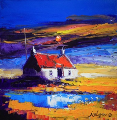 Red roof Ludag South Uist 12x12